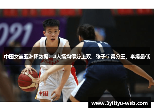 中国女篮亚洲杯数据：4人场均得分上双，张子宇得分王，李缘最低